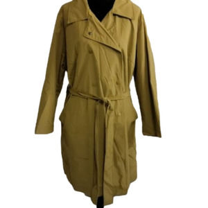 Ava & Viv plus size water resistant green rain trench coat Size 1x